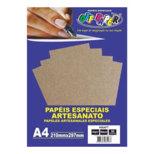 PAPEL KRAFT 240G A4 50 FOLHAS OFF PAPER