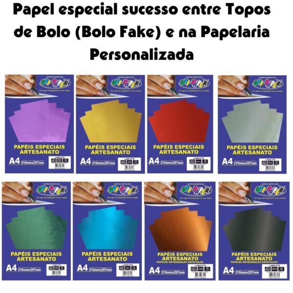 Papel Laminado Lamicote A4 1 Face 250g 10 Folhas